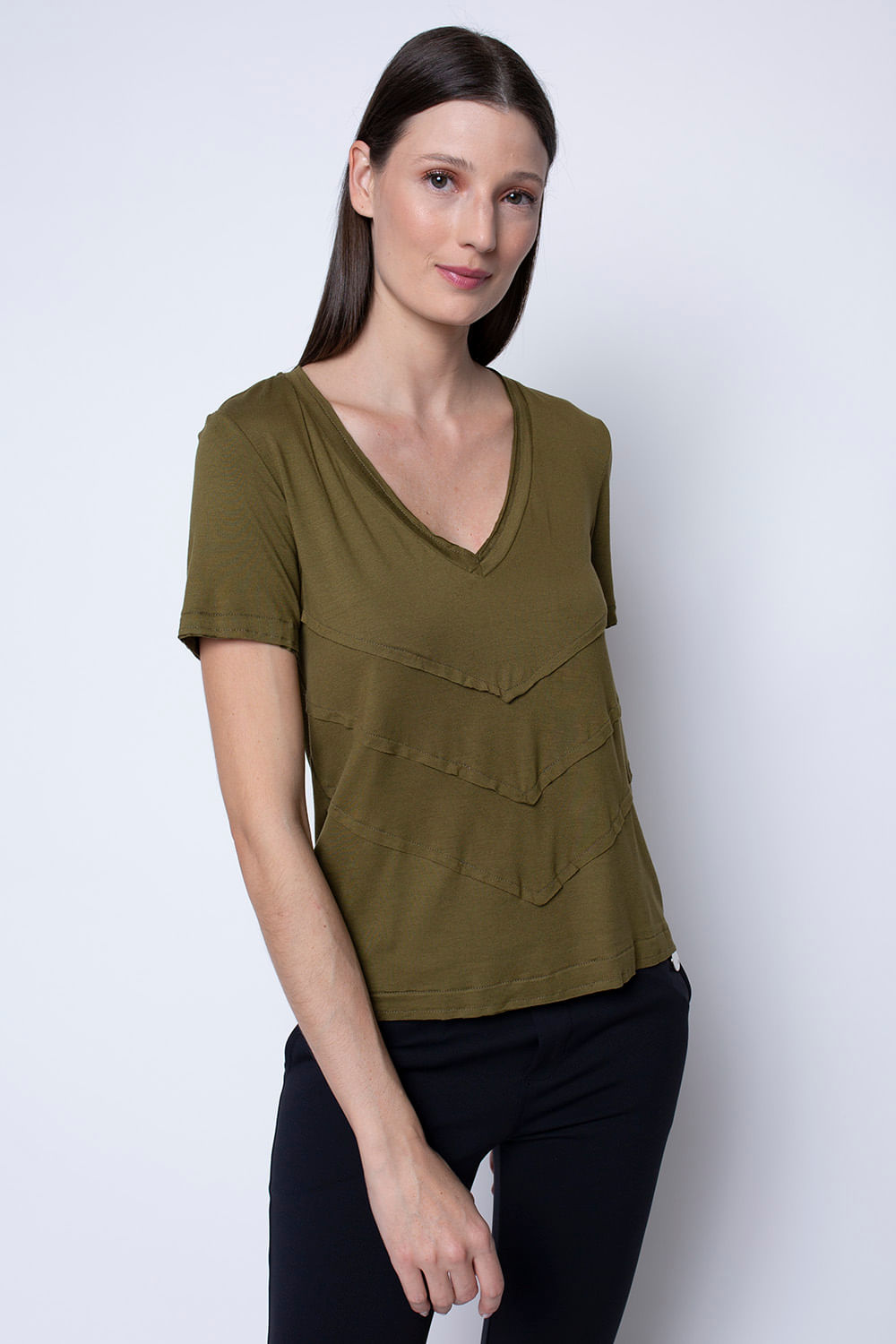 Hidrogênio - KNOCKED SHORT SLEEVE BLOUSE - 19381009