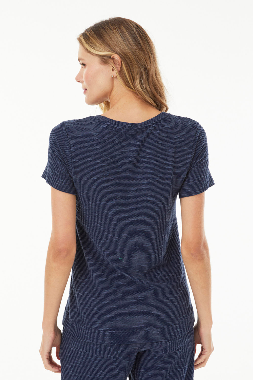 Hidrogênio - BLUSA DECOTE V MARINHO - 19261004