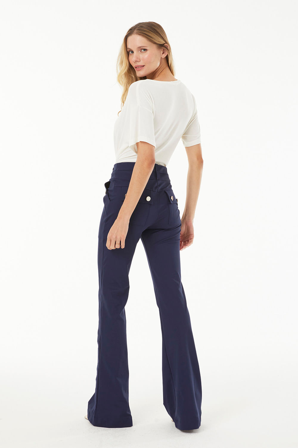 Hidrogênio - GUADALUPE ECLIPSE FLARE PANTS - 19499207