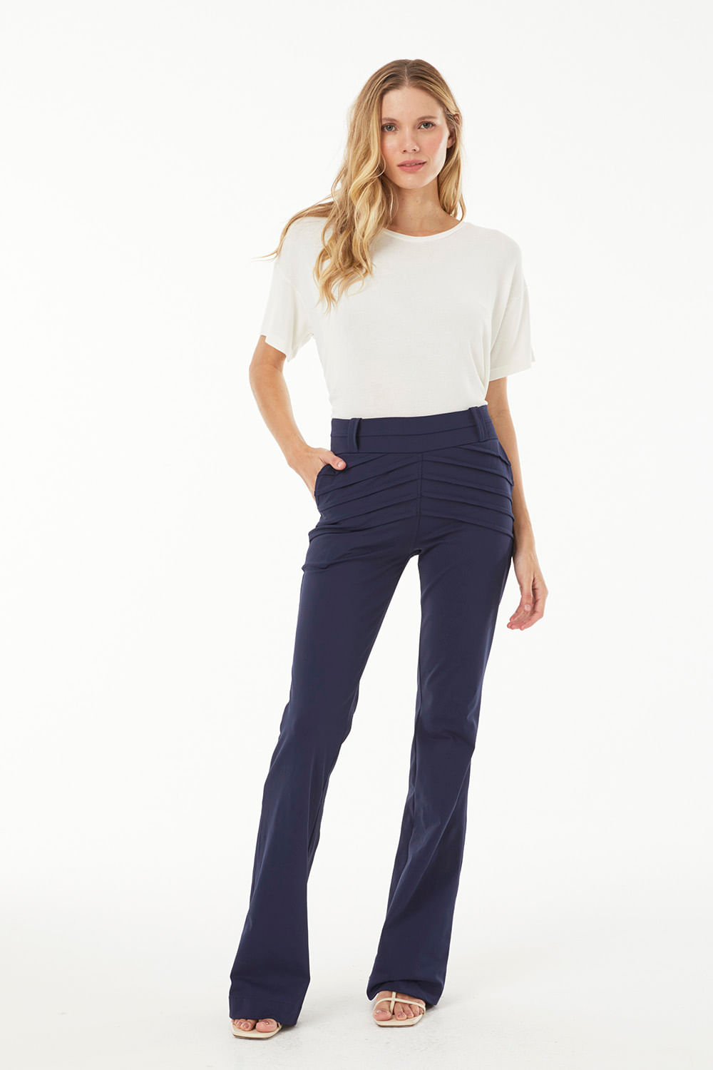 Hidrogênio - FLARE PANTS MARIA CLAUDIA ECLIPSE - 19526207