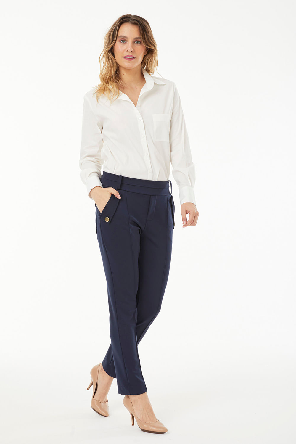 Hidrogênio - GRETA MARINO FISHERMAN PANTS - 19494004