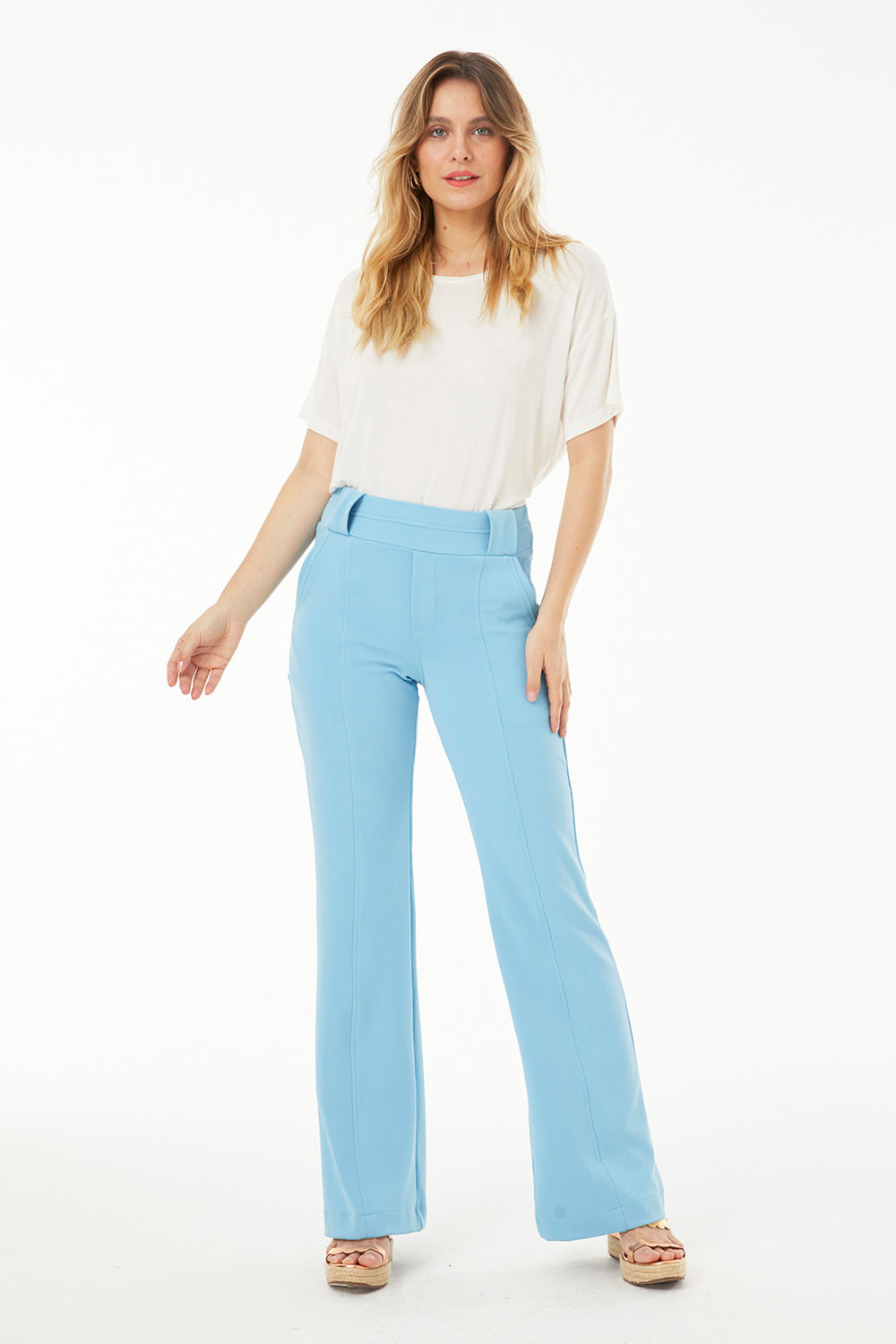 Hidrogênio - DAKOTA NANDA STRAIGHT PANTS - 19515474