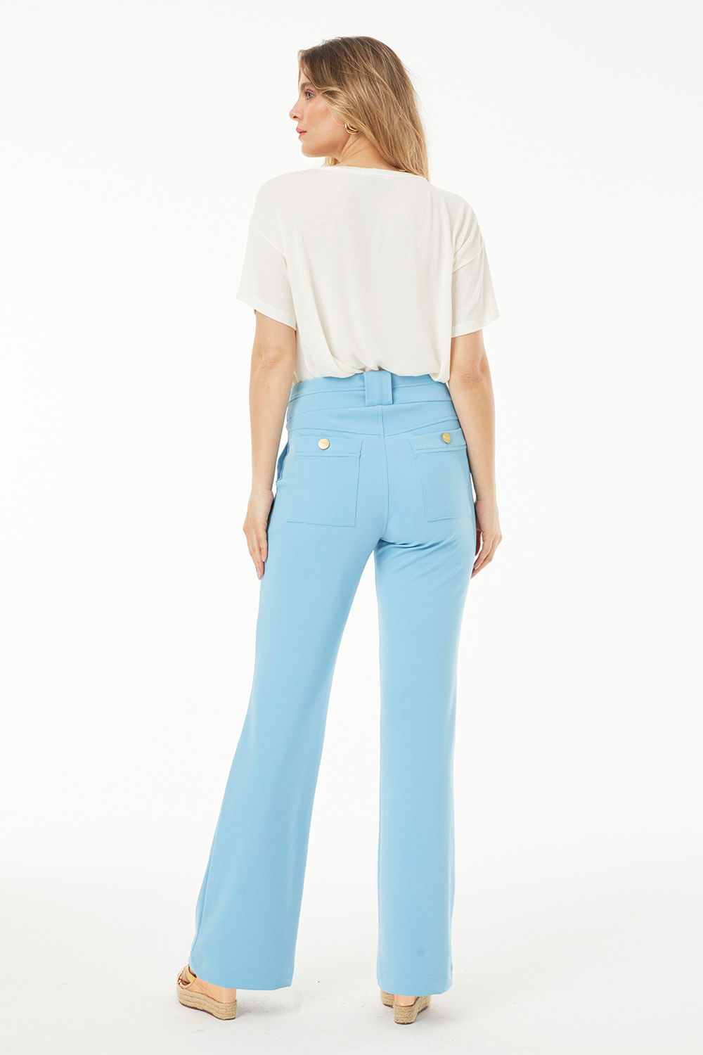 Hidrogênio - DAKOTA NANDA STRAIGHT PANTS - 19515474