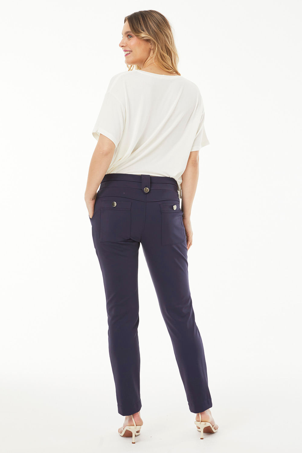 Hidrogênio - DOMINGAS FISHERMAN TROUSERS NAVY PURPLE - 19503214