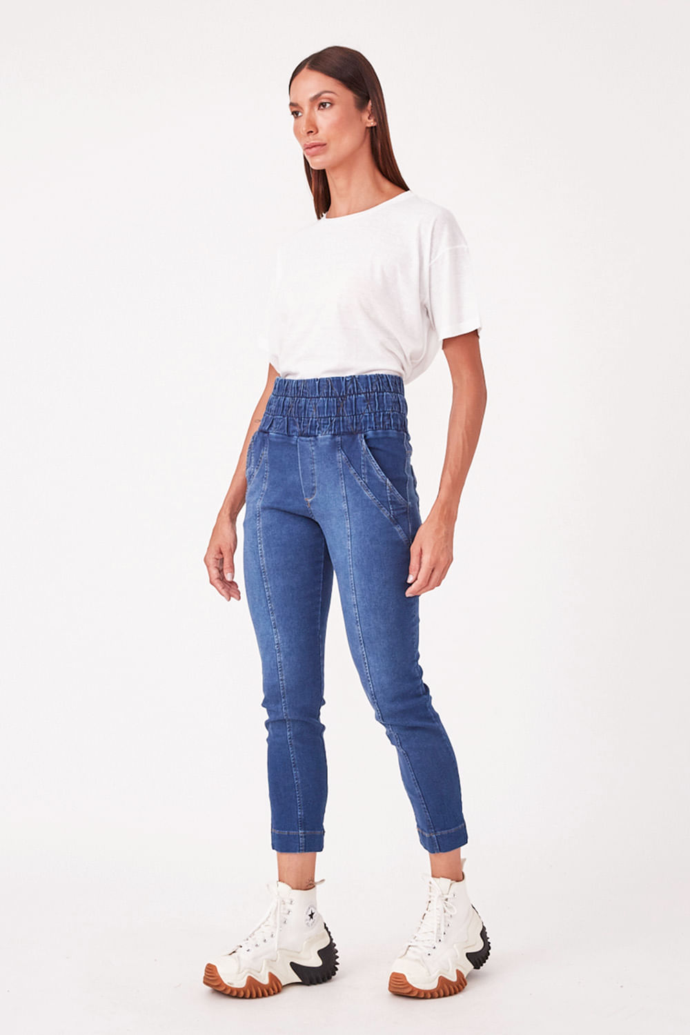 Hidrogênio - VIVIANE JEANS JOGGER PANTS - 19588042