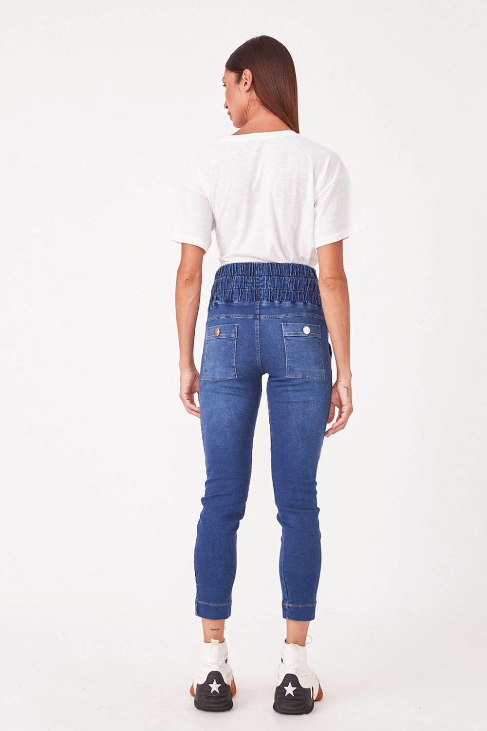 Hidrogênio - VIVIANE JEANS JOGGER PANTS - 19588042