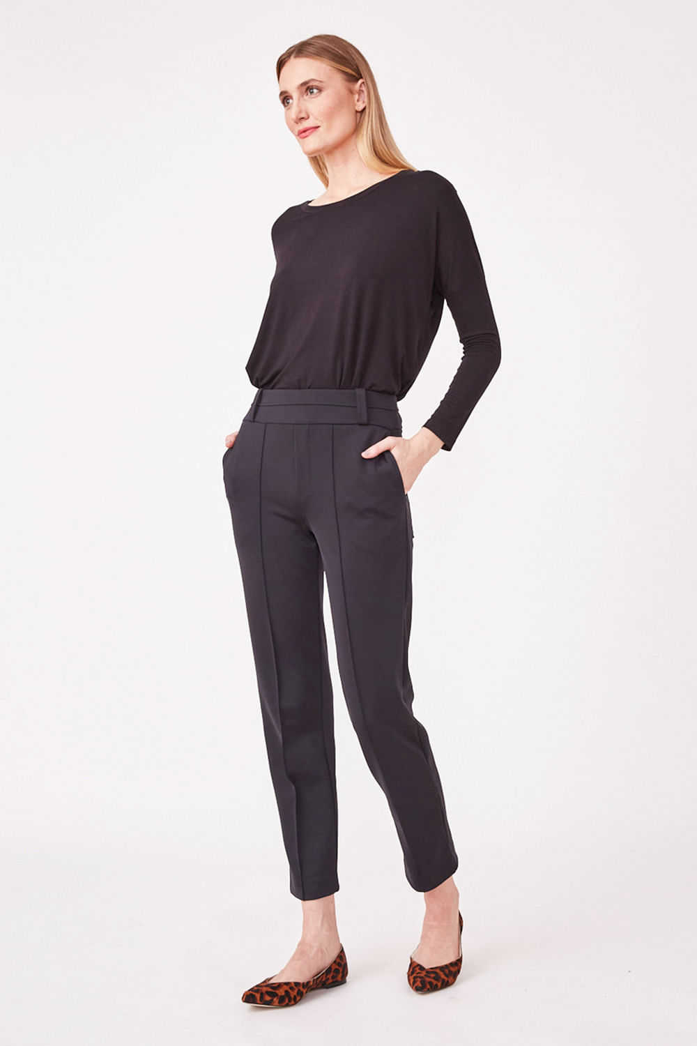 Hidrogênio - BLACK MICAELLA FISHERMAN PANTS - 19616001