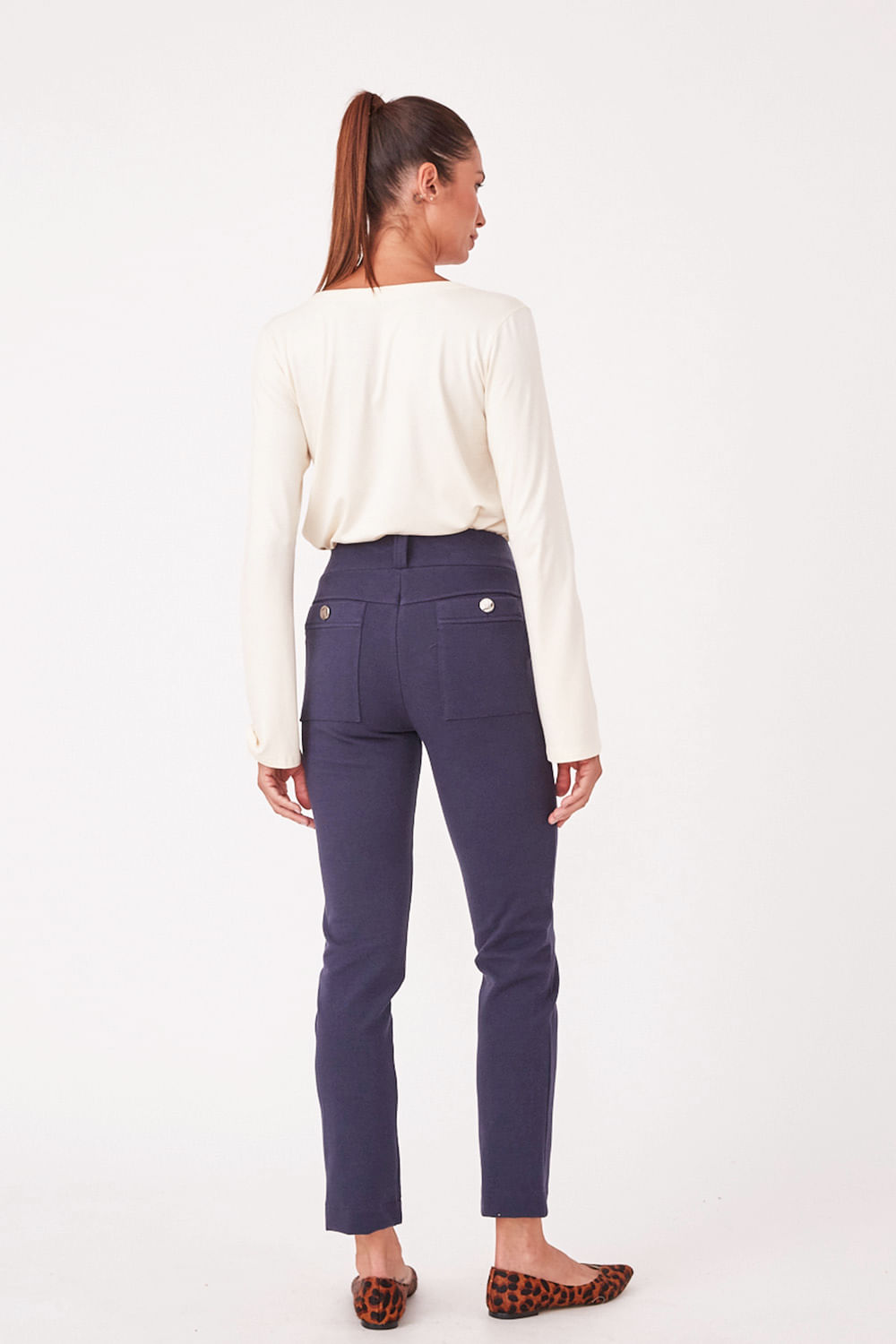 Hidrogênio - LINDOIA MARINO STRAIGHT TROUSERS - 19458004