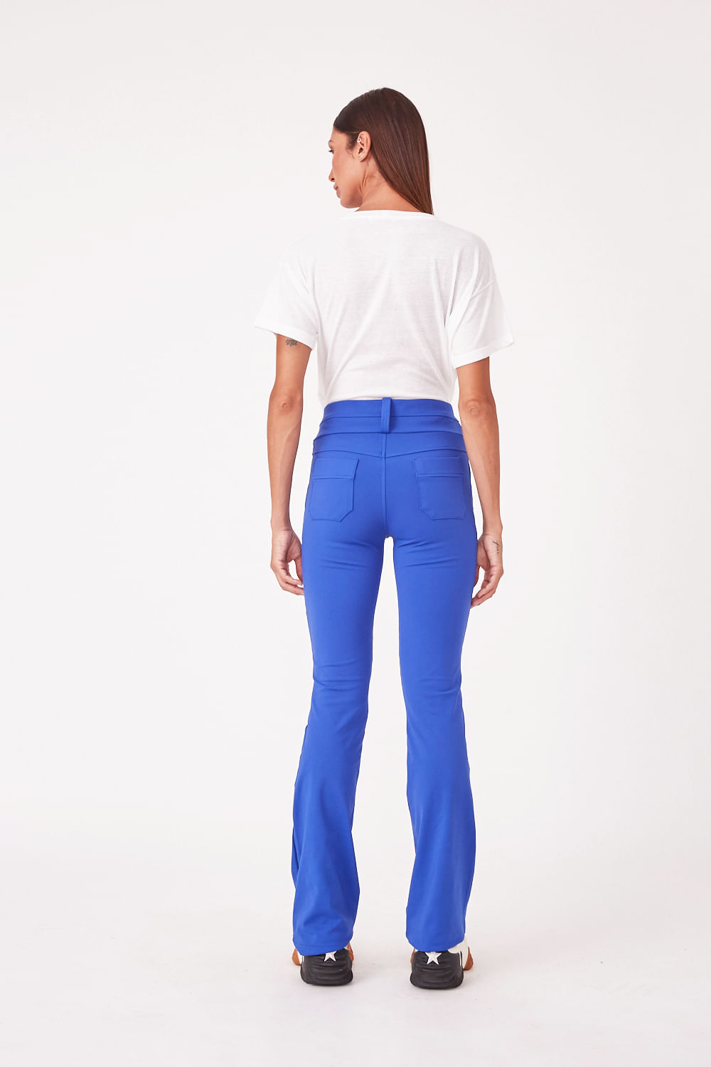 Hidrogênio - ANGELICA BLUE BALLERINA PANTS WITH ZIPPER AND POCKETS - 19527015