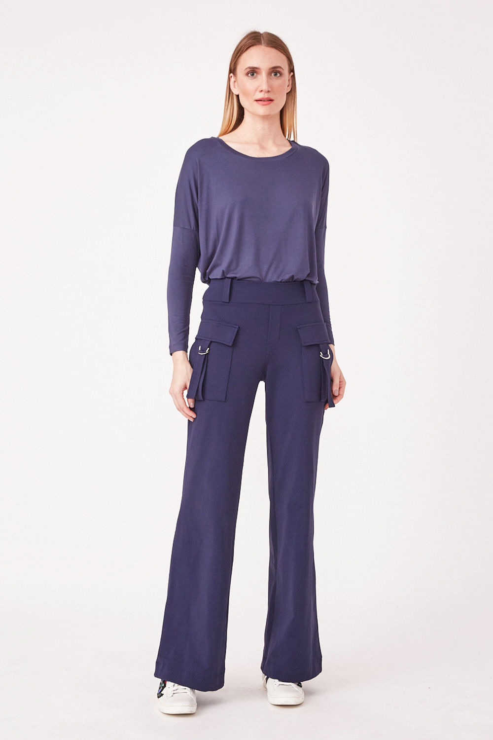 Hidrogênio - JAMILLY MARINHO STRAIGHT PANTS - 19631004