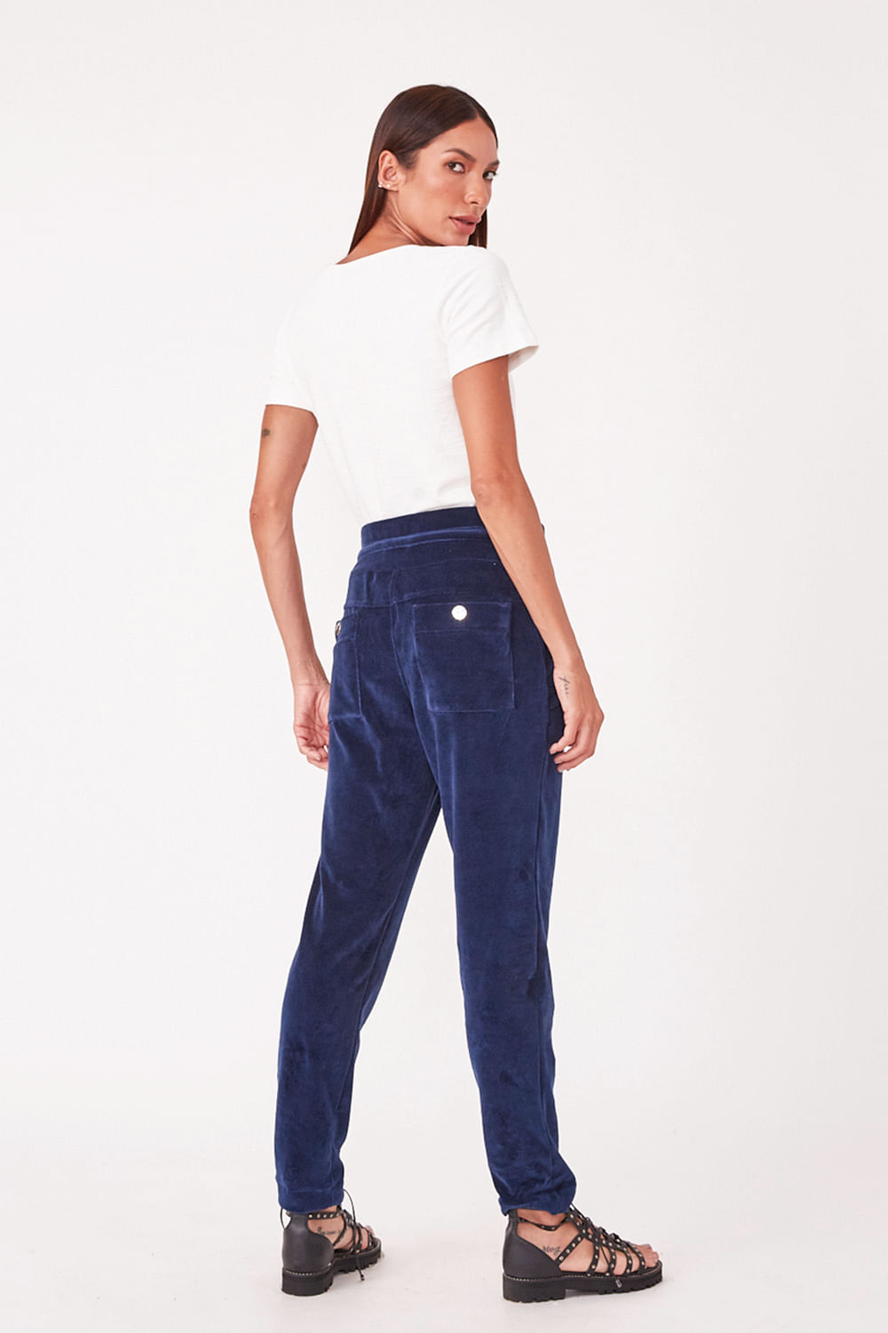 Hidrogênio - JOGGER PANTS WITH PLEATS AND ROLLER MARIE MARINHO - 19461004