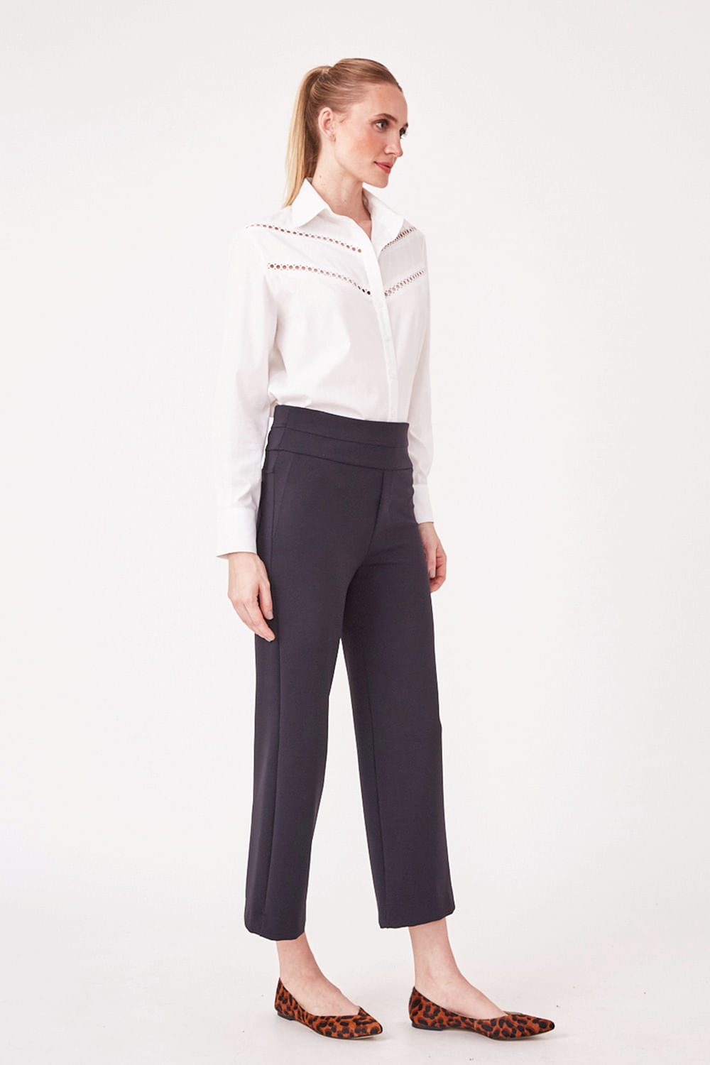 Hidrogênio - DULCE PANTACURT TROUSERS BLACK - 19573001