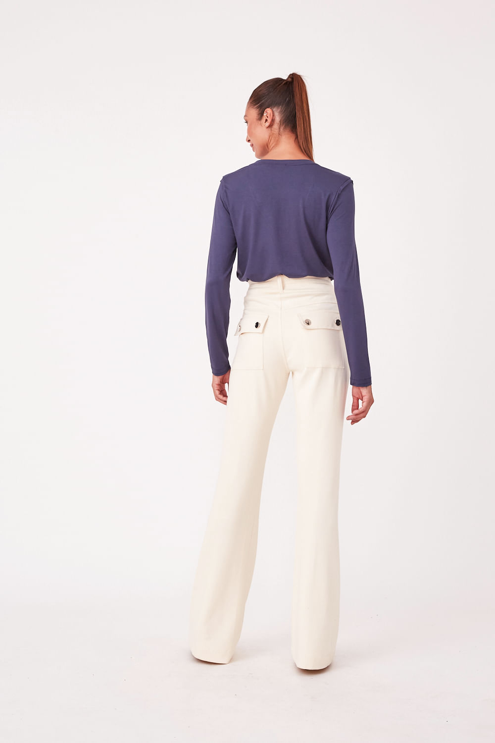 Hidrogênio - LIGHT BEIGE STRAIGHT PANTS - 19475003