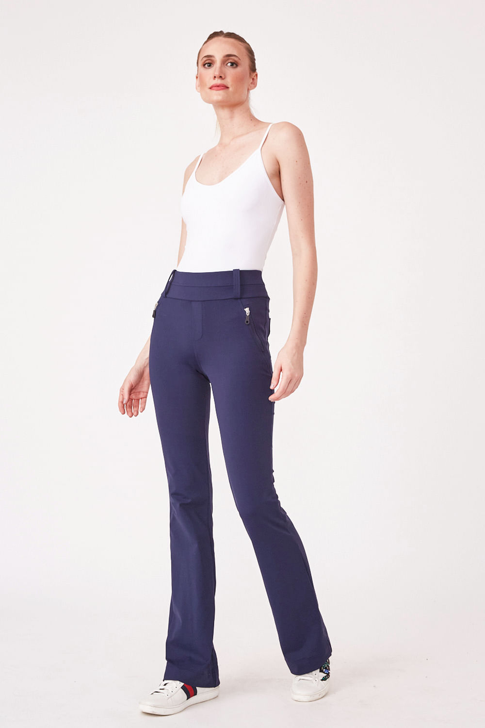 Hidrogênio - BALLERINA PANTS WITH ZIPPER AND POCKETS ANGELICA ECLIPSE - 19527207