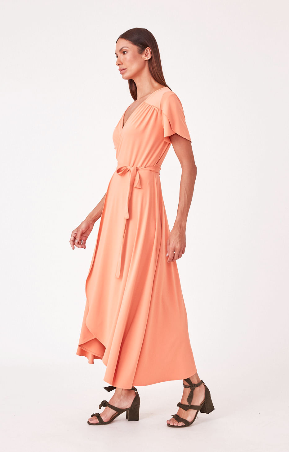 Hidrogênio - CARROT MIDI SCARF DRESS - 19610189