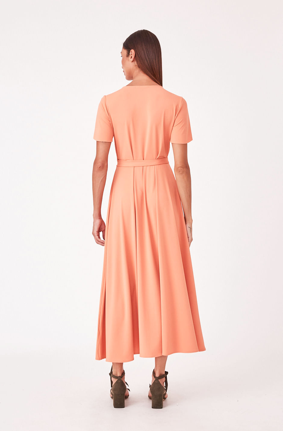 Hidrogênio - CARROT MIDI SCARF DRESS - 19610189