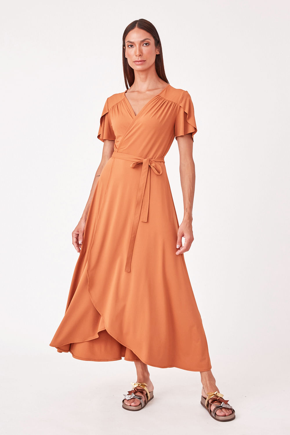 Hidrogênio - TERRA MIDI SCARF DRESS - 19610332