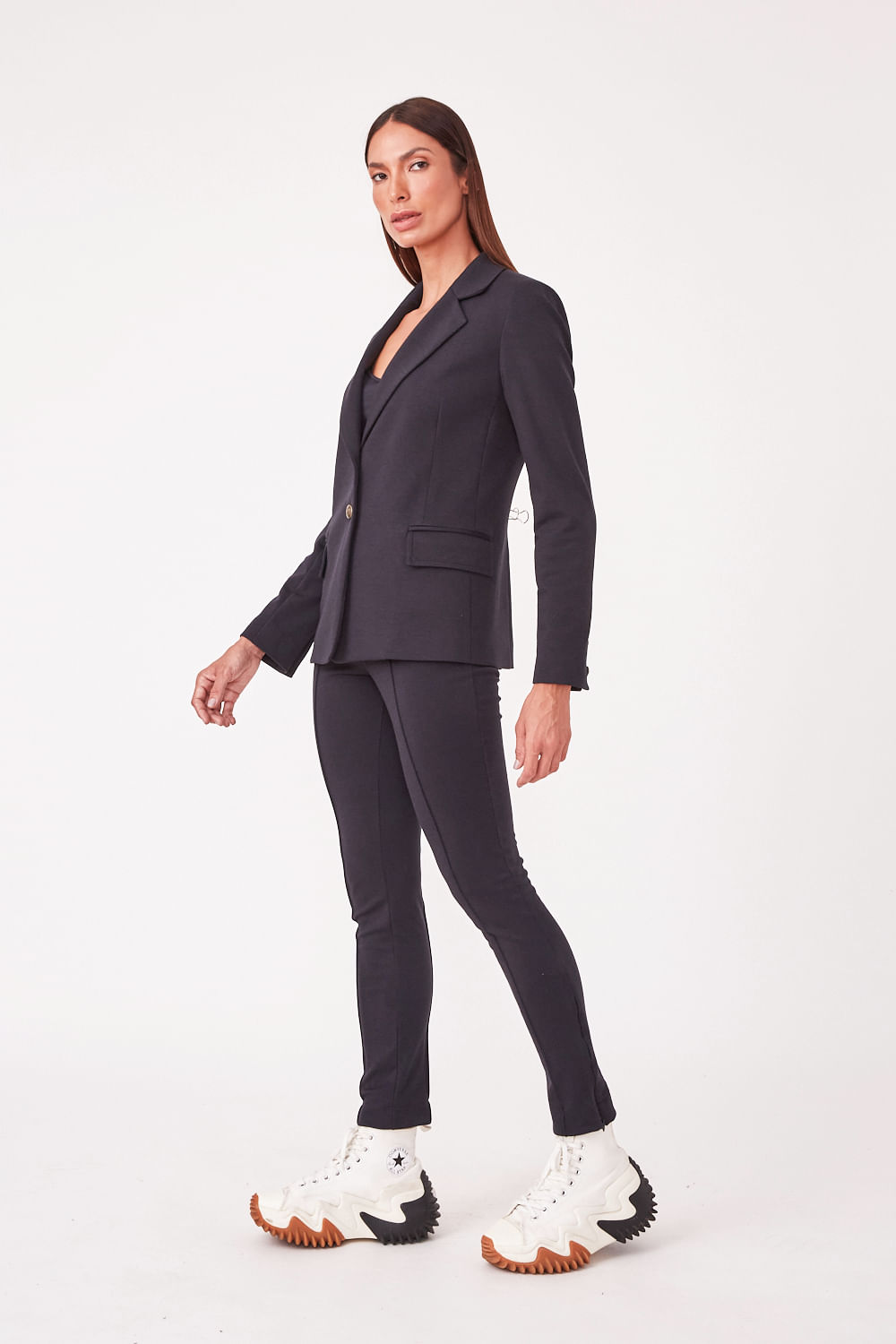 Hidrogênio - BLACK MESH TAILORING BLAZER - 19636001