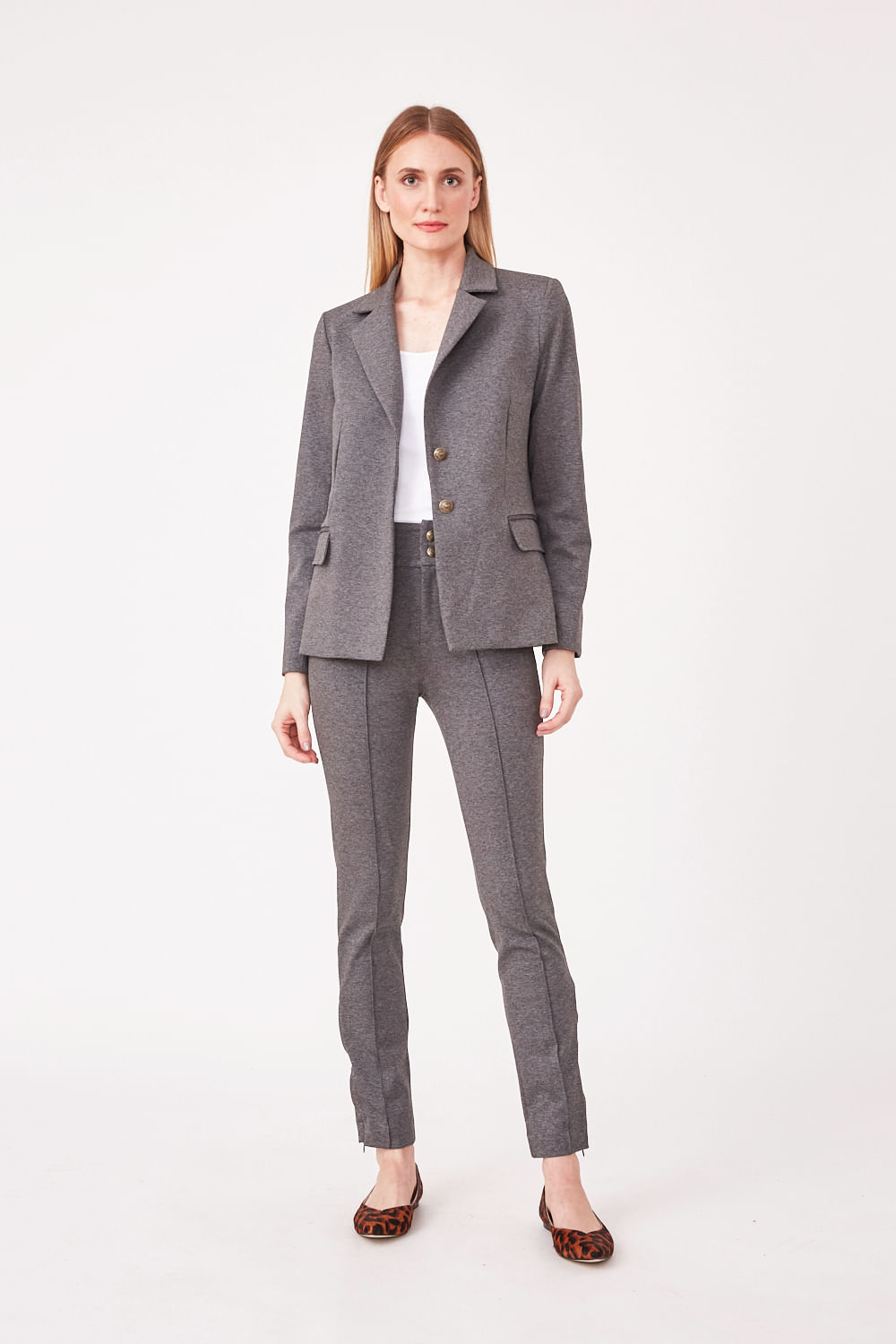 Hidrogênio - MIXED MESH TAILORING BLAZER - 19636014