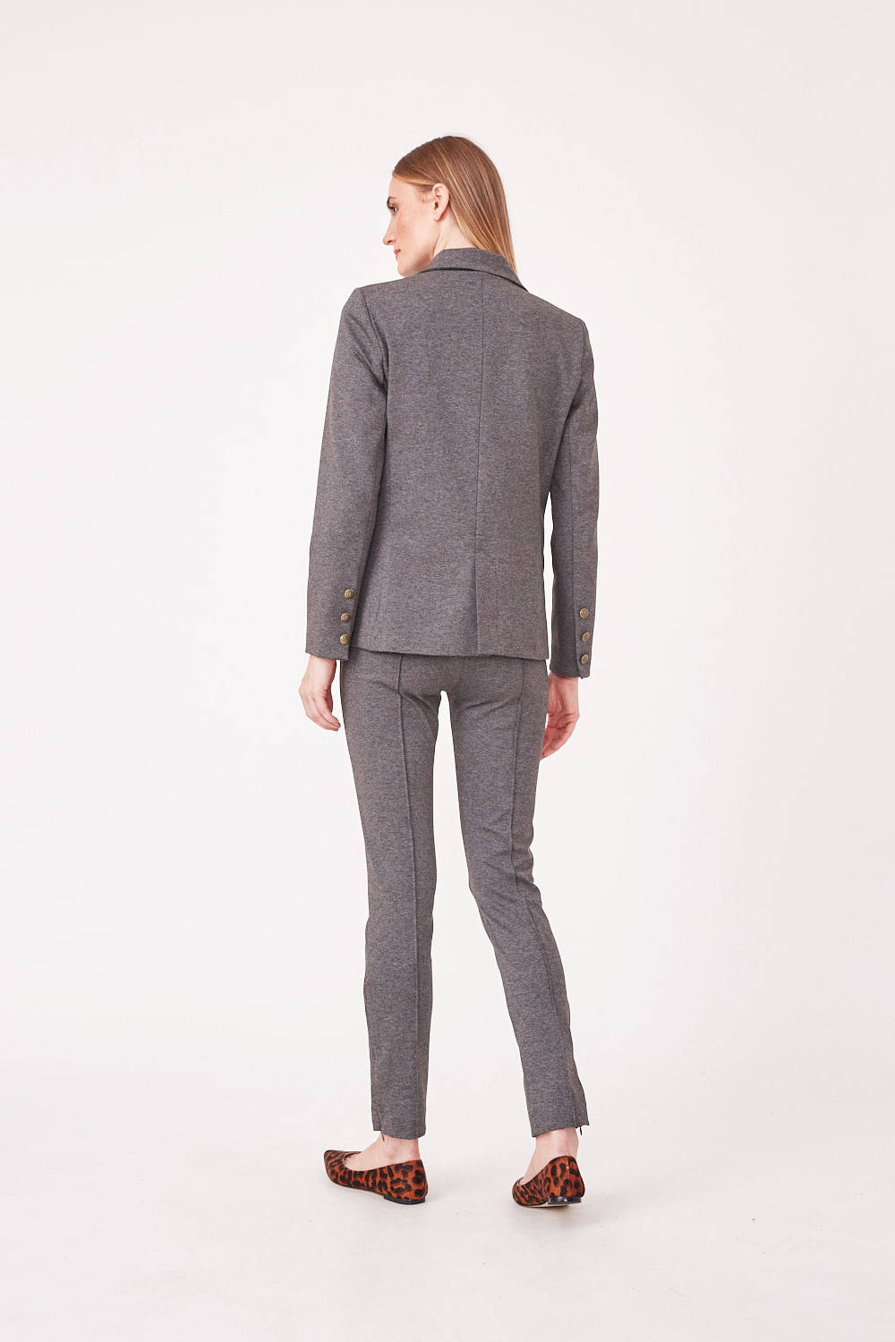 Hidrogênio - MIXED MESH TAILORING BLAZER - 19636014