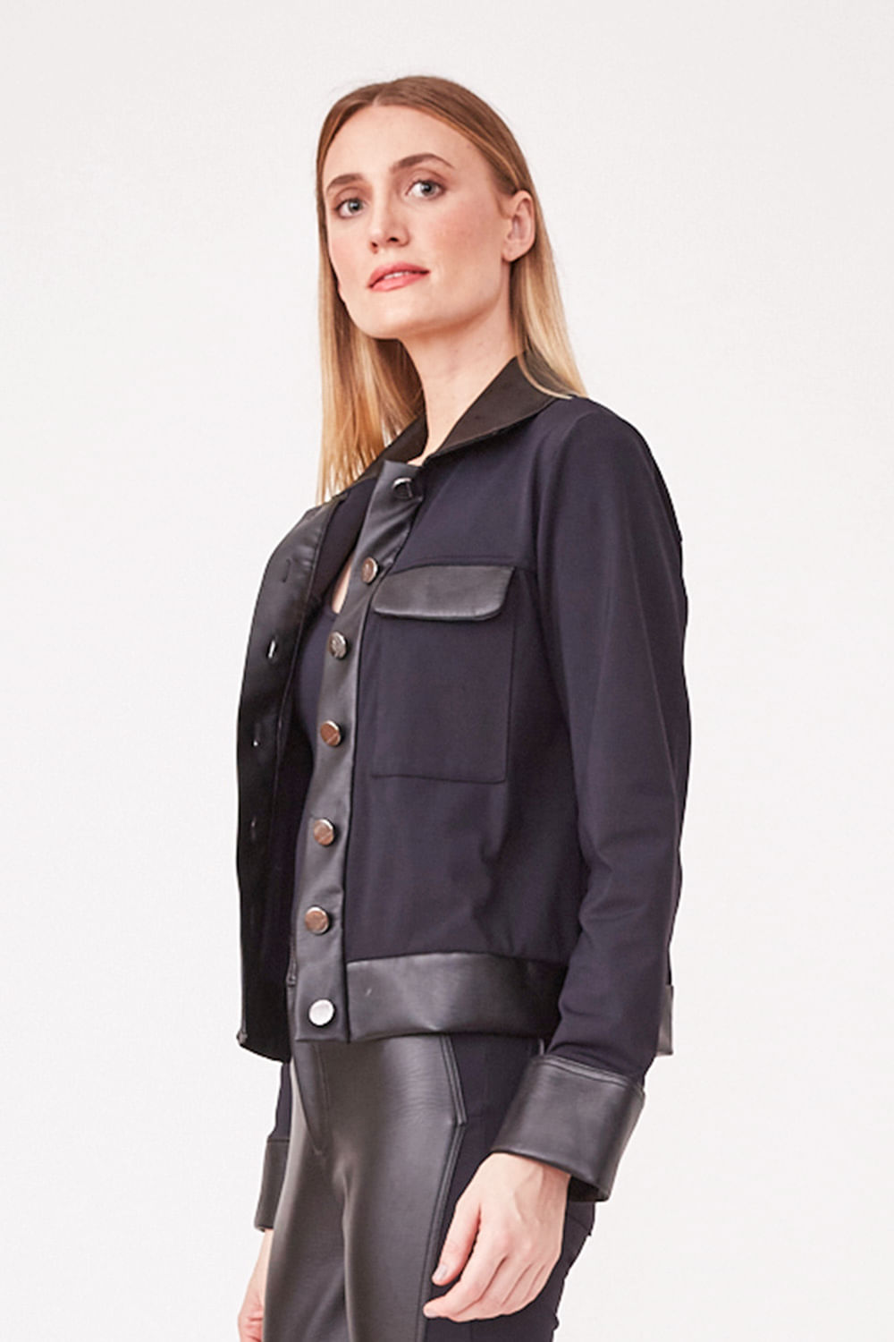 Hidrogênio - JACKET WITH LAPELS BLACK - 19650001