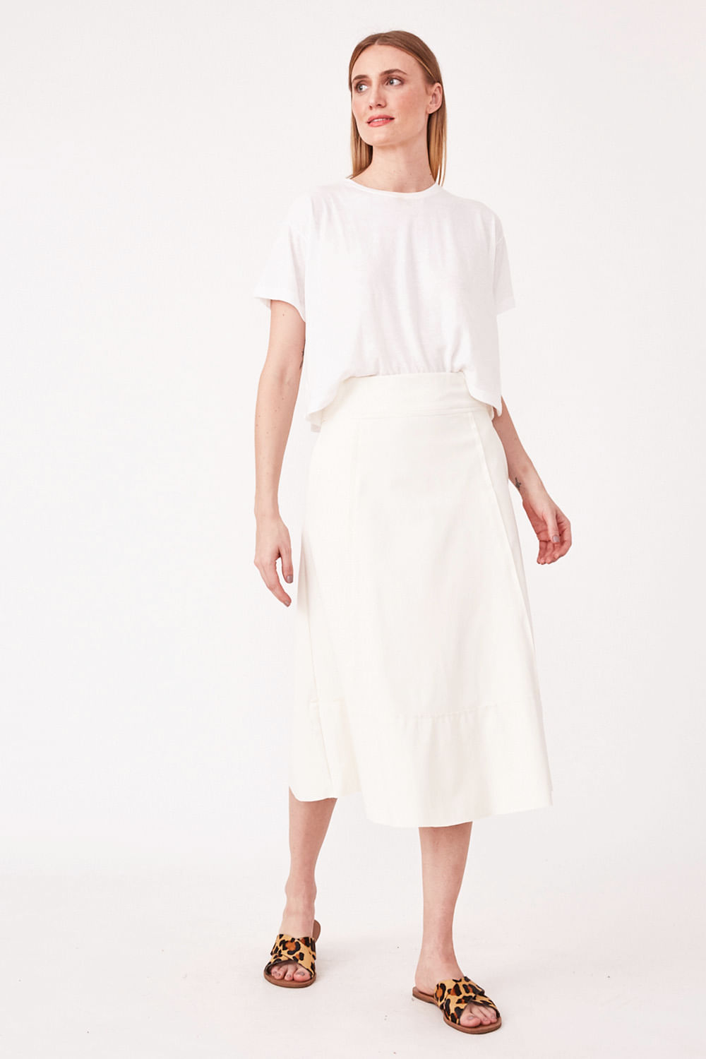 Hidrogênio - PEARL THREAD MIDI SKIRT - 19612202