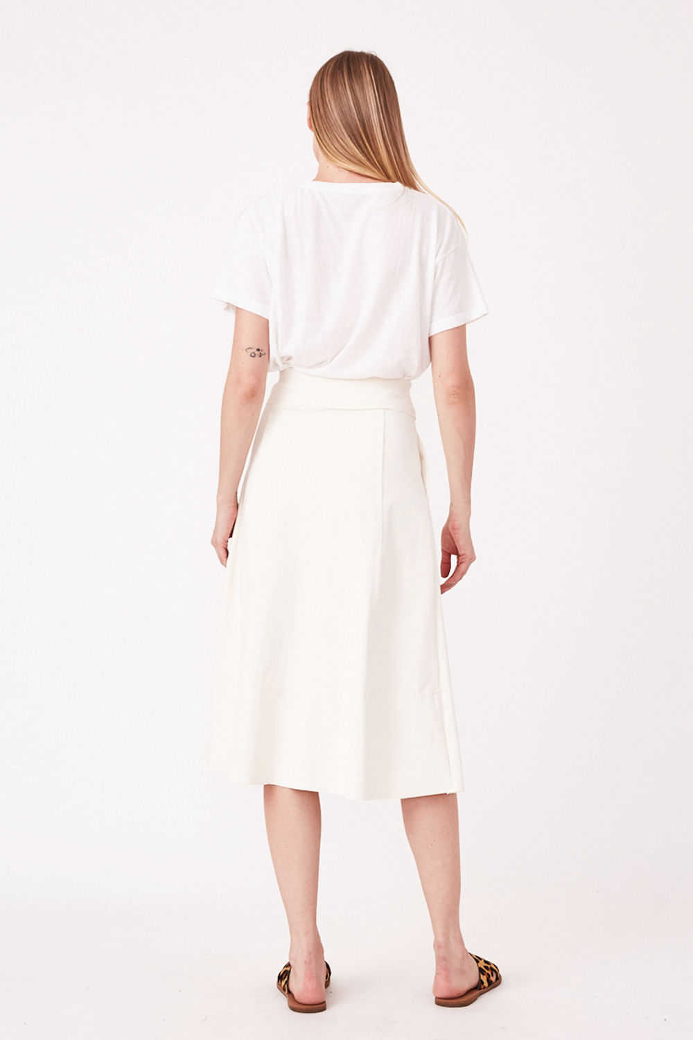 Hidrogênio - PEARL THREAD MIDI SKIRT - 19612202