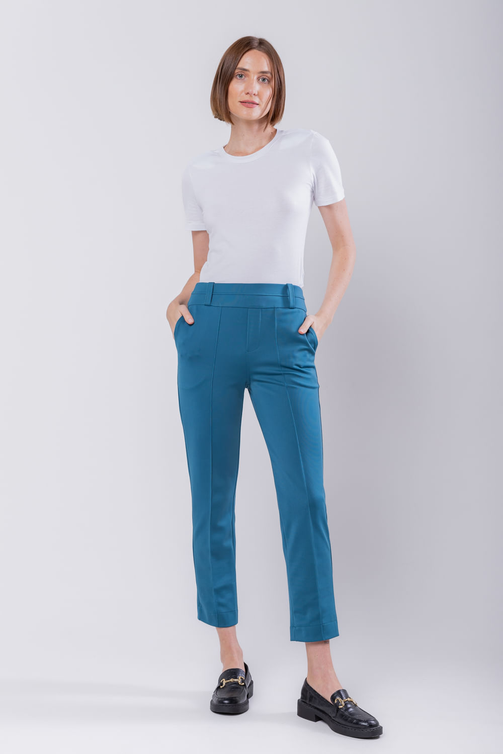 Hidrogênio - MICAELLA PETROLEO FISHERMAN PANTS - 19616099