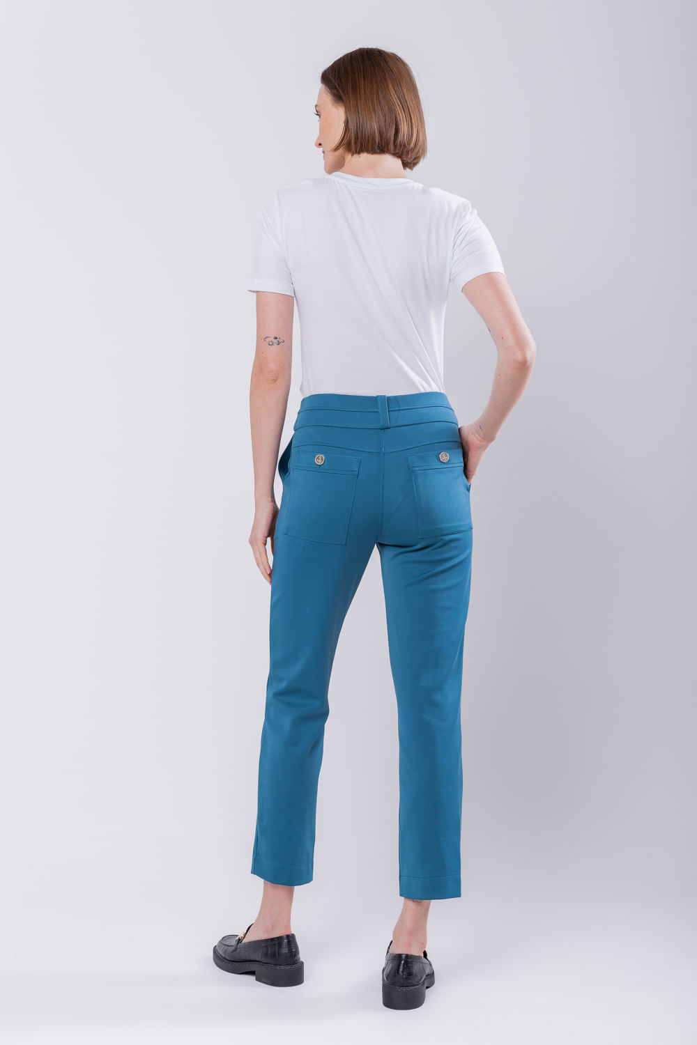 Hidrogênio - MICAELLA PETROLEO FISHERMAN PANTS - 19616099