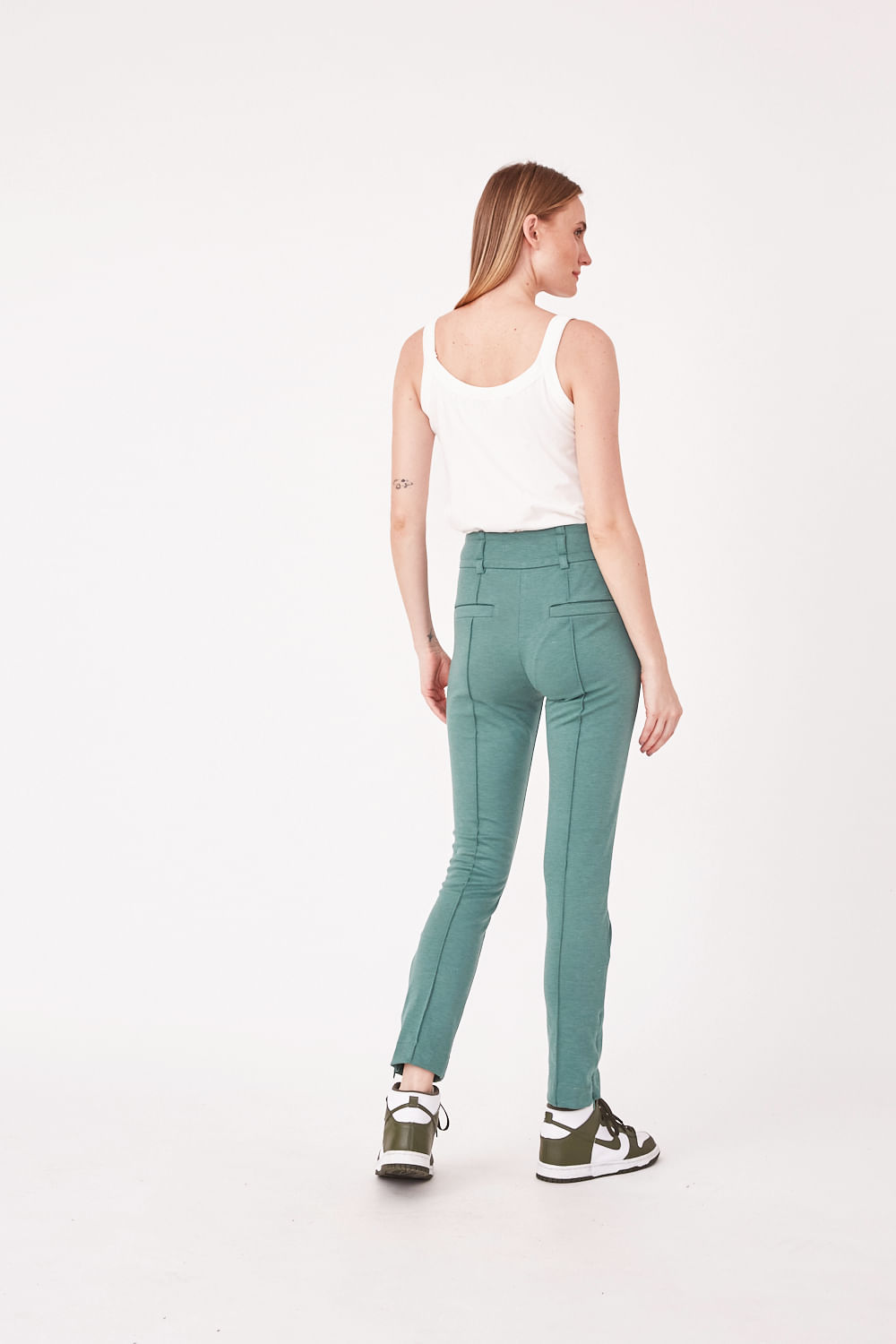 Hidrogênio - VERDE SKINNY JANINE TROUSERS - 19635009