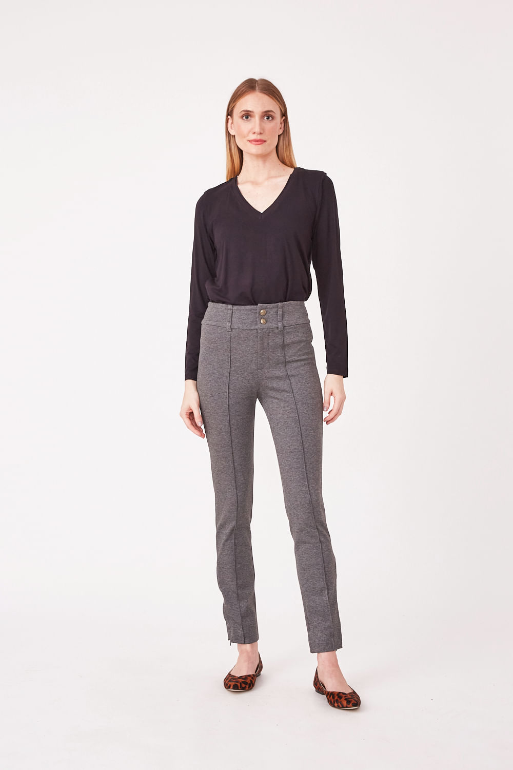 Hidrogênio - JANINE MESCLA SKINNY TROUSERS - 19635014