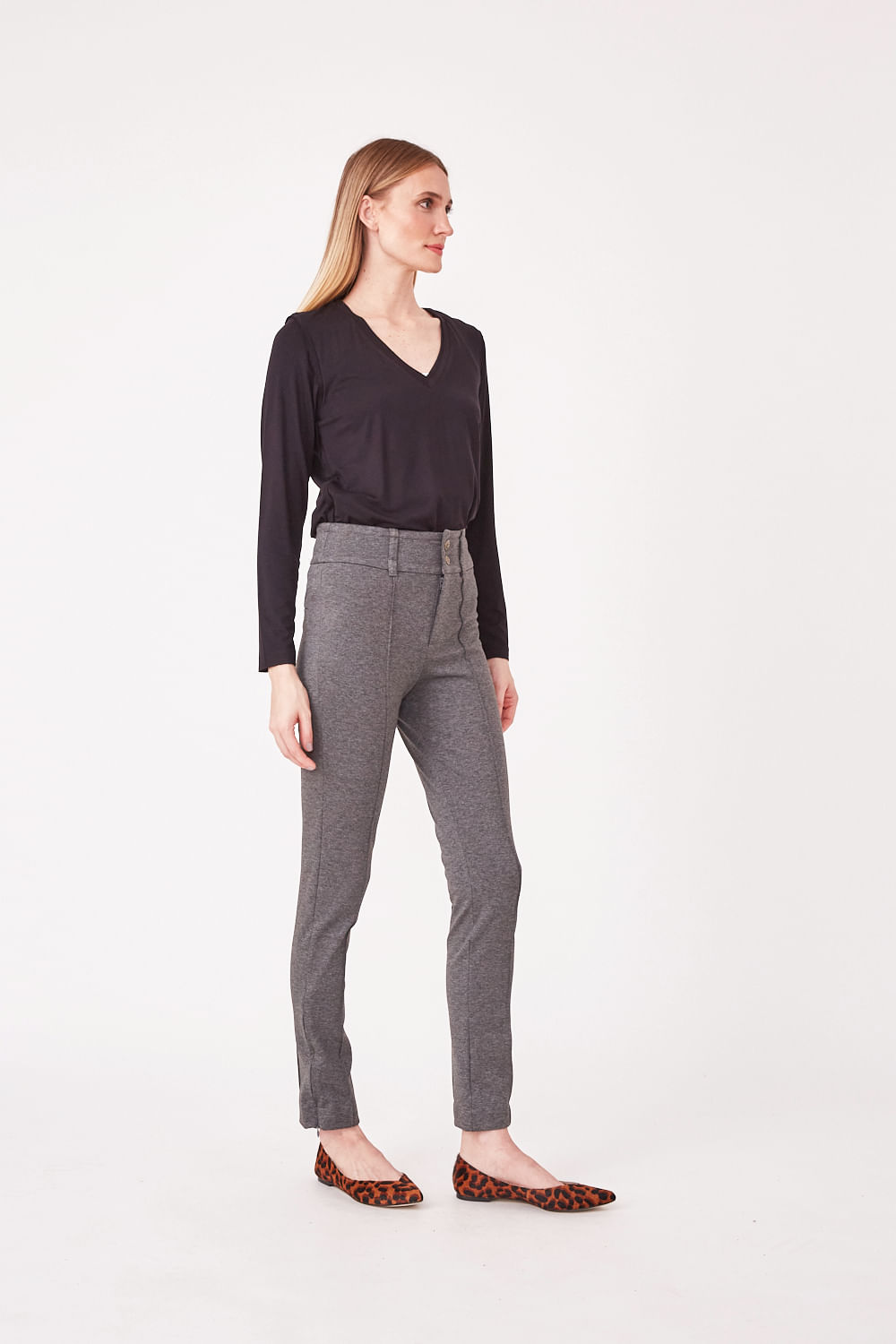 Hidrogênio - JANINE MESCLA SKINNY TROUSERS - 19635014