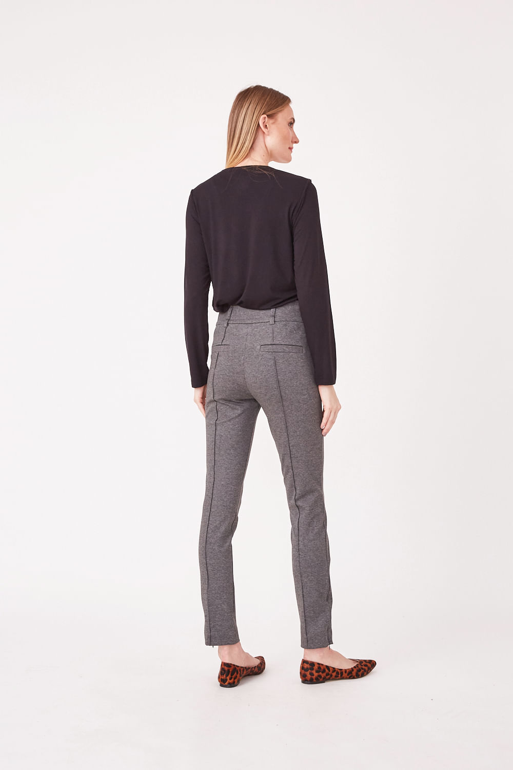 Hidrogênio - CALÇA SKINNY JANINE MESCLA - 19635014