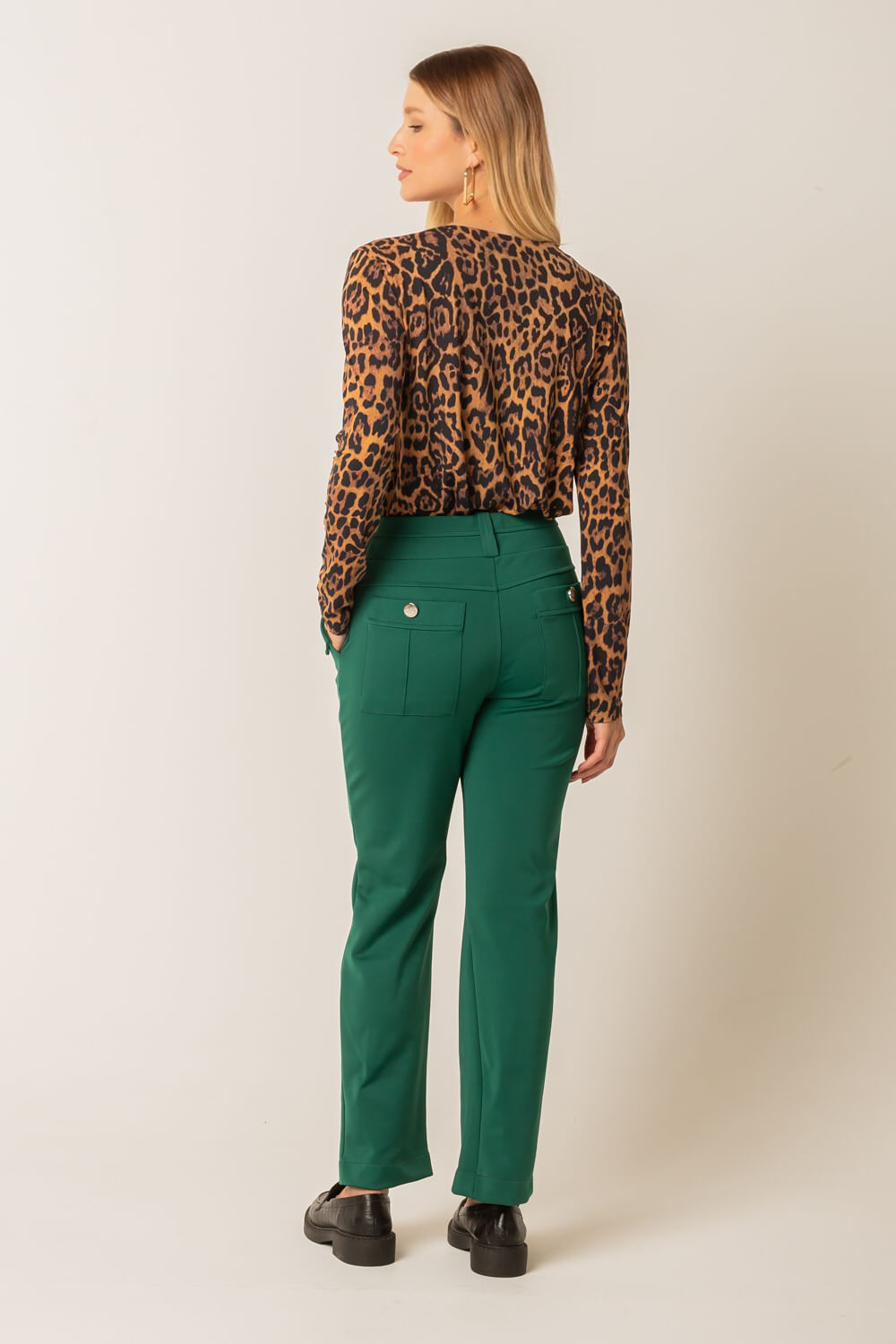 Hidrogênio - JESUINA FISHERMAN PANTS GREEN FLAG - 19645072