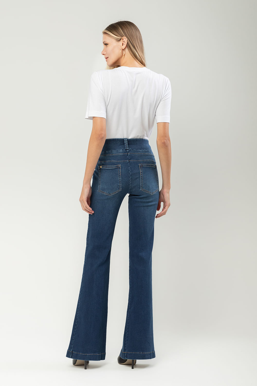 Hidrogênio - CALÇA FLARE LAYLA JEANS - 19664042