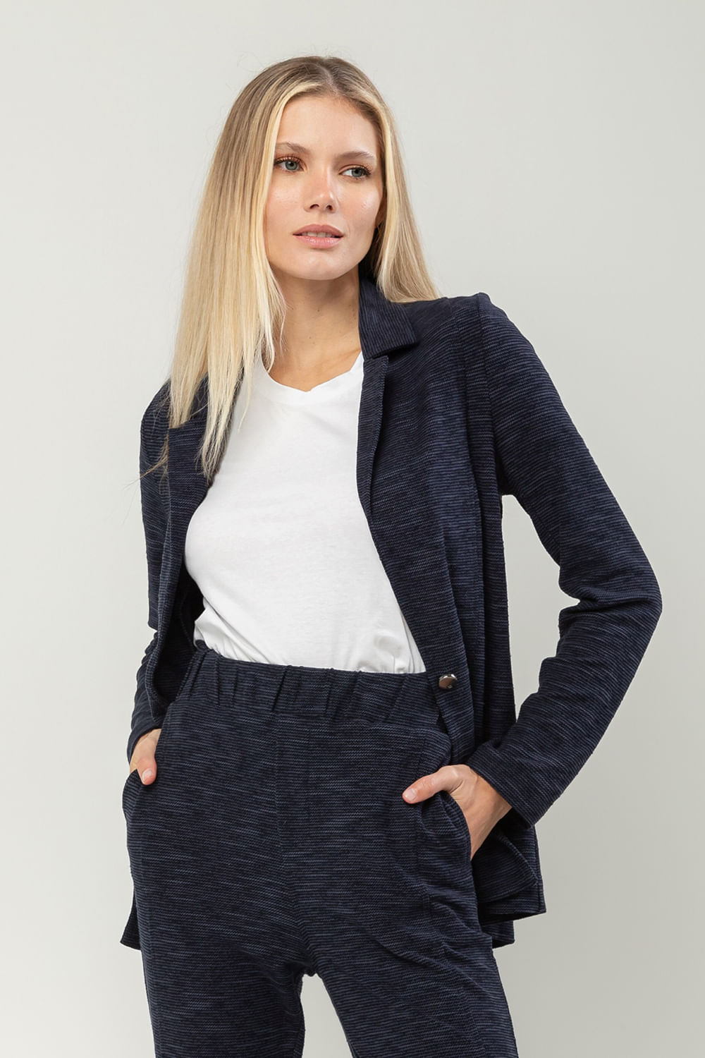 Hidrogênio - NAVY SWEATSHIRT BLAZER - 19666004