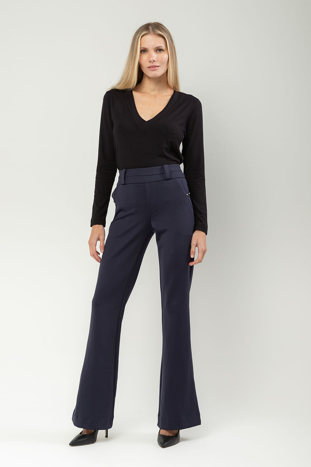 Hidrogênio - MARINO GEYSA FLARE PANTS - 19620004