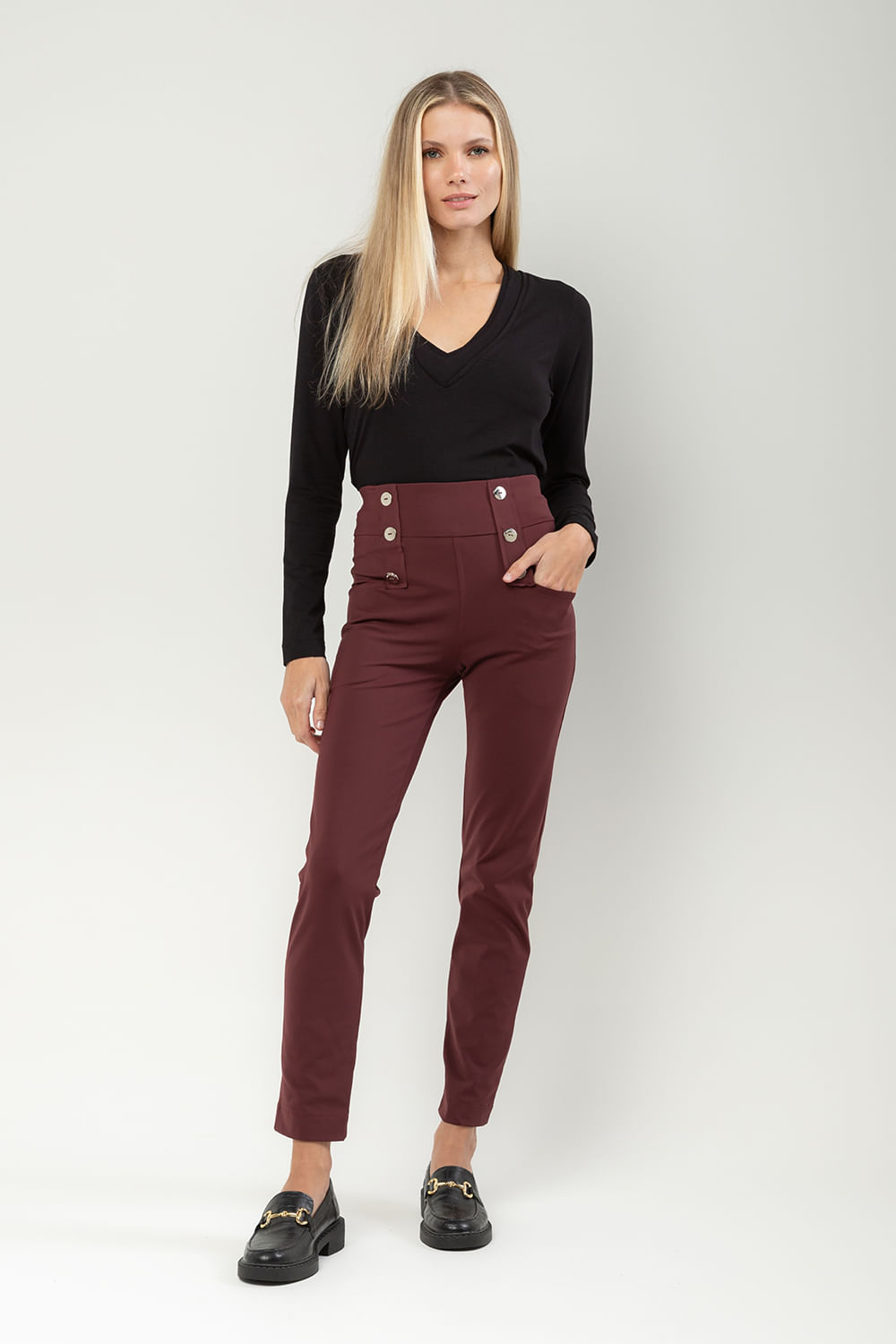 Hidrogênio - JEANE BORDO LEGGING PANTS - 19657097