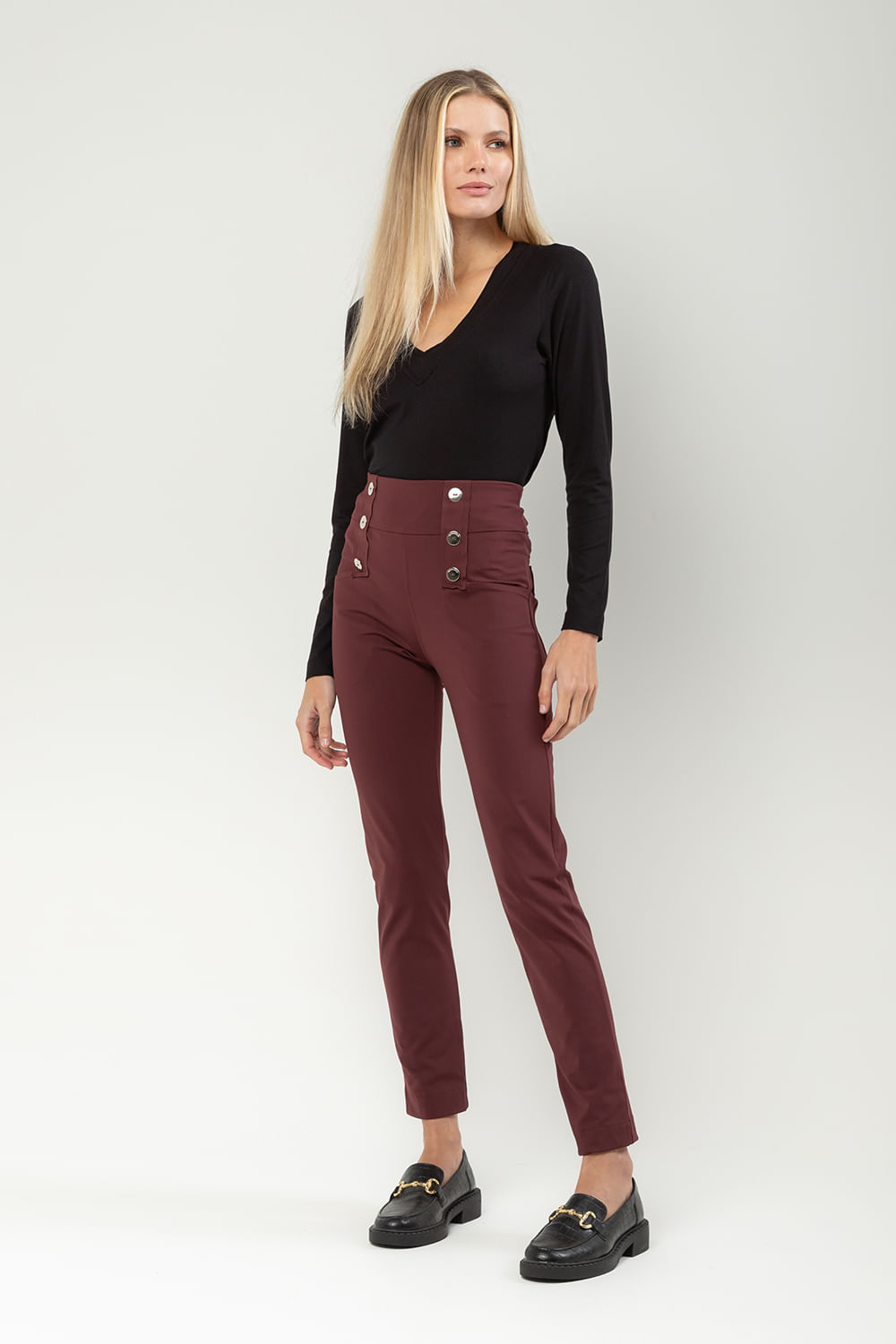 Hidrogênio - JEANE BORDO LEGGING PANTS - 19657097