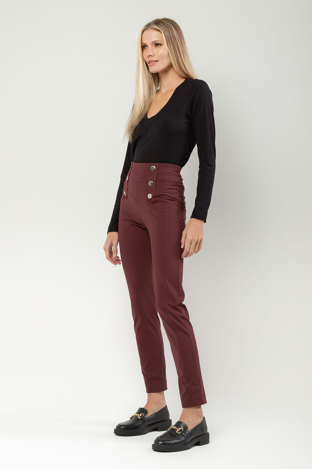 Hidrogênio - CALÇA LEGGING JEANE BORDO - 19657097