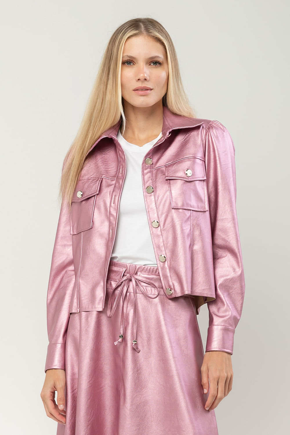 Hidrogênio - PINK METALLIC JACKET - 19686021