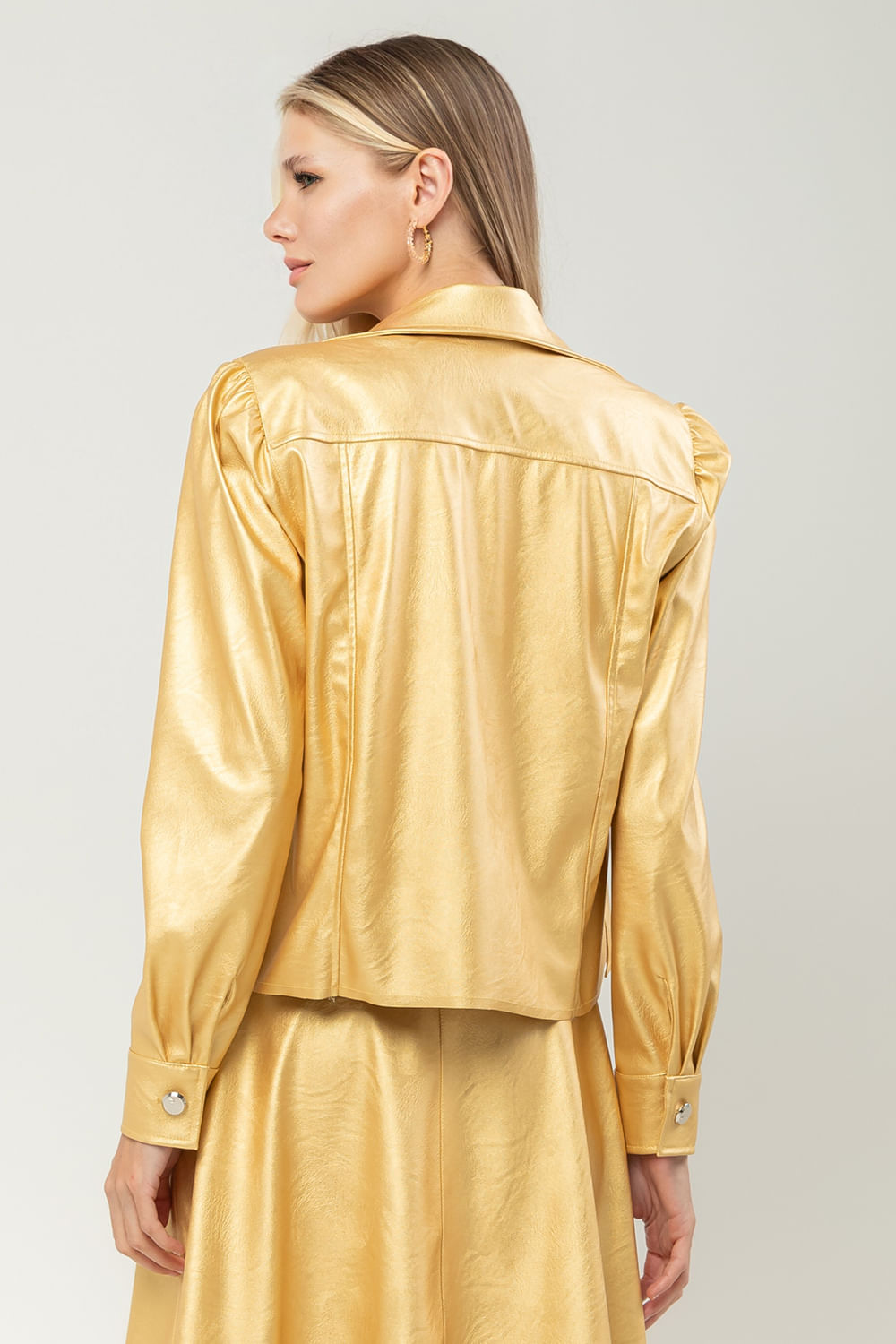 Hidrogênio - GOLDEN METALLIC JACKET - 19686059