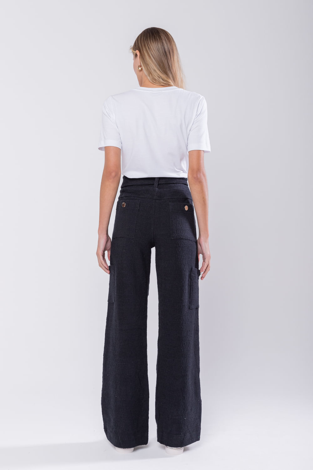 Hidrogênio - CAMELIA PANTALONA PANTS WITH SIDE POCKETS BLACK - 19039001