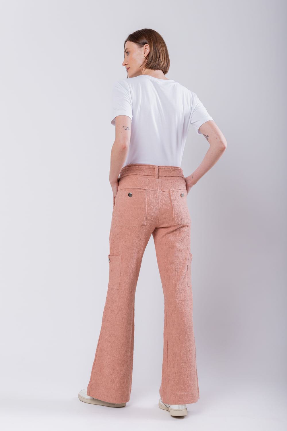 Hidrogênio - CALCA CAMELIA PANTALONA COM BOLSO LATERAIS ROSE - 19039070