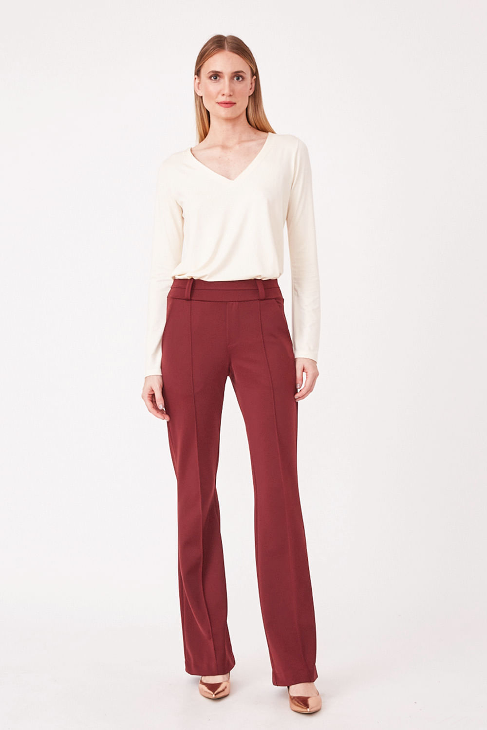 Hidrogênio - PINK STRAIGHT PANTS - 19480097