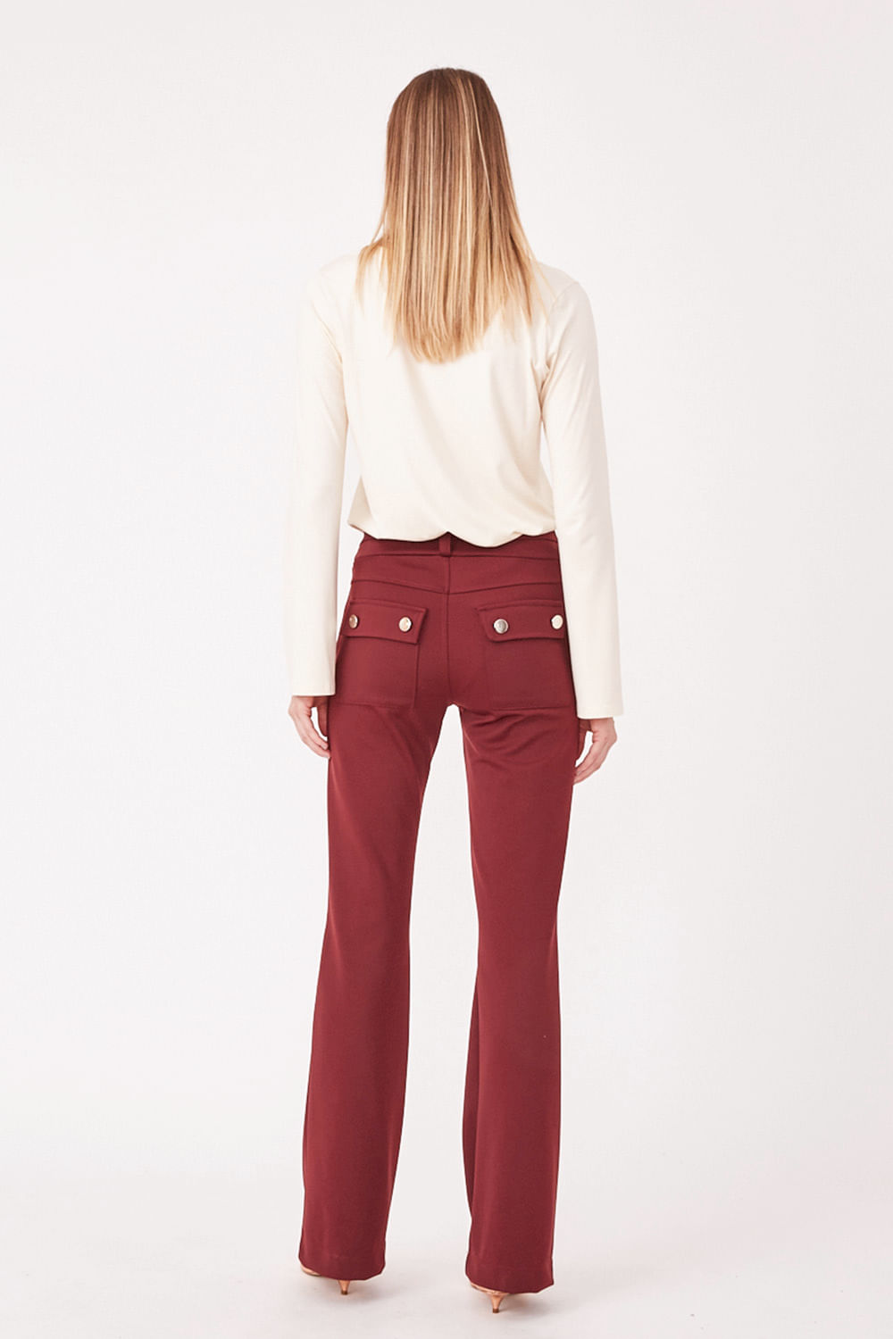 Hidrogênio - PINK STRAIGHT PANTS - 19480097