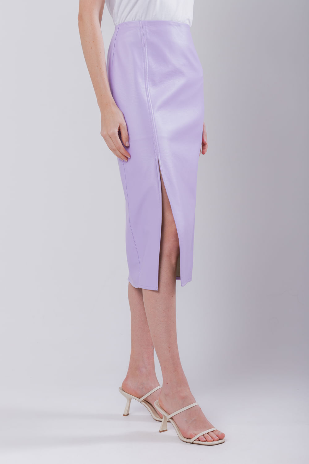 Hidrogênio - SKIRT WITH PURPLE SLIP - 19738027