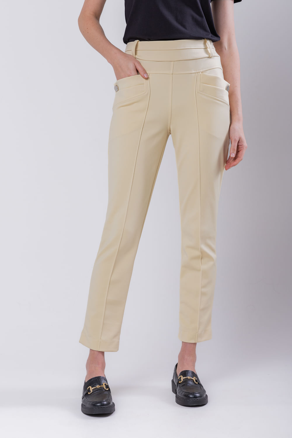 Hidrogênio - CAMILA BEIGE FISHERMAN PANTS - 19510003