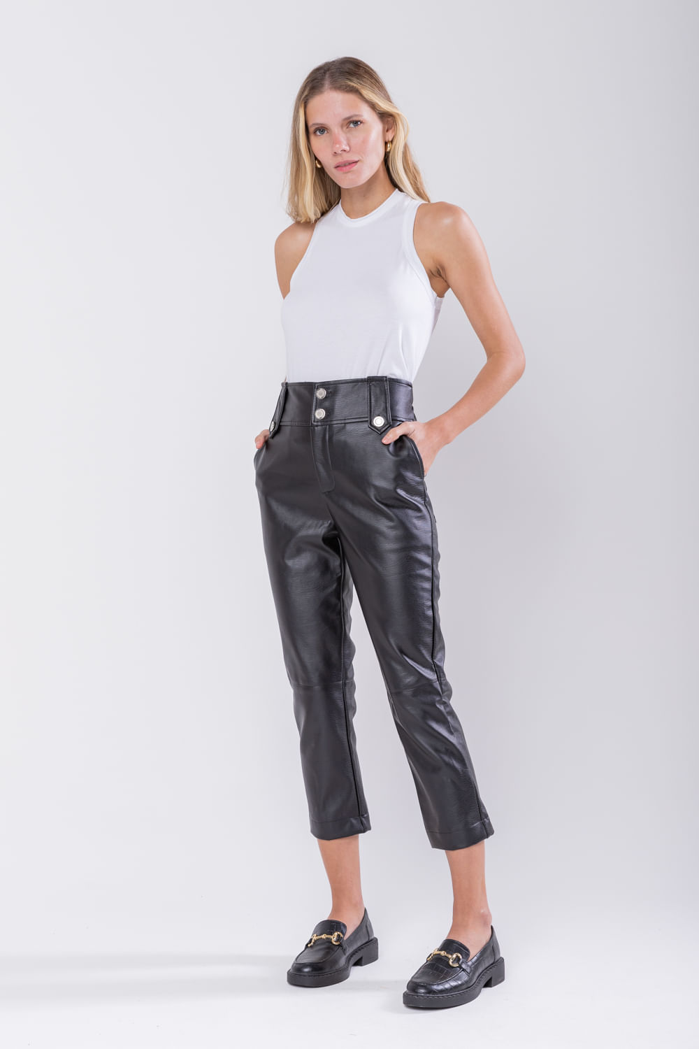 Hidrogênio - KAREN FISHERMAN PANTS BLACK - 19746001