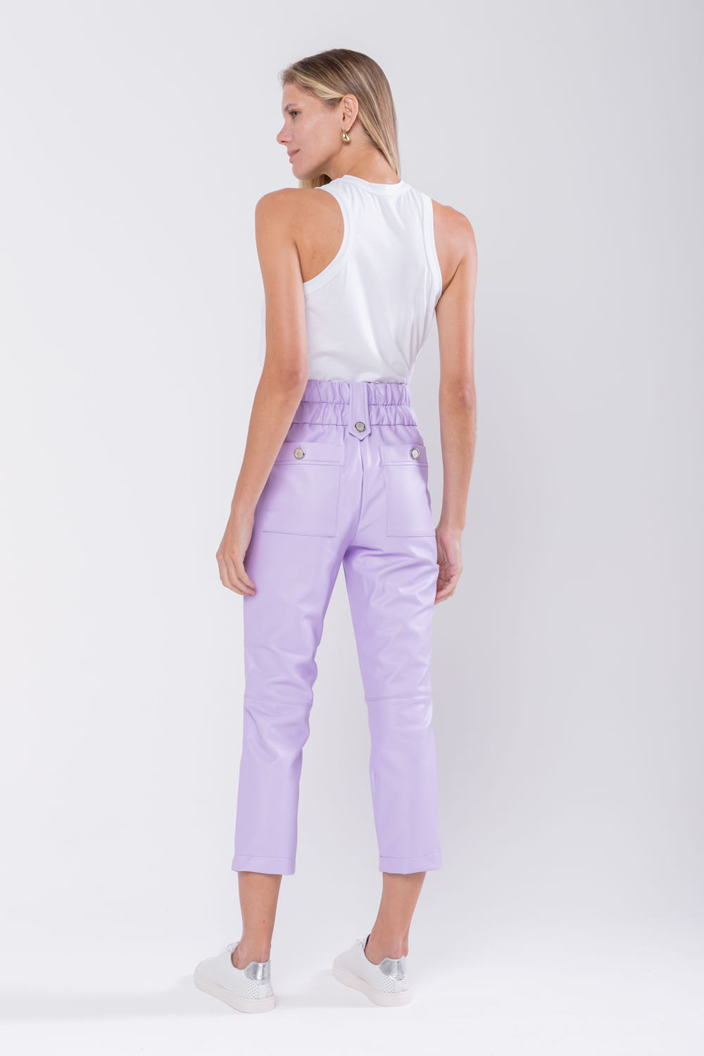 Hidrogênio - KAREN LILAS FISHERMAN PANTS - 19746027